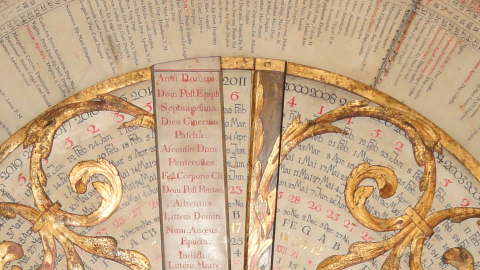 Détail du comput de la cathédrale St Jean à Lyon